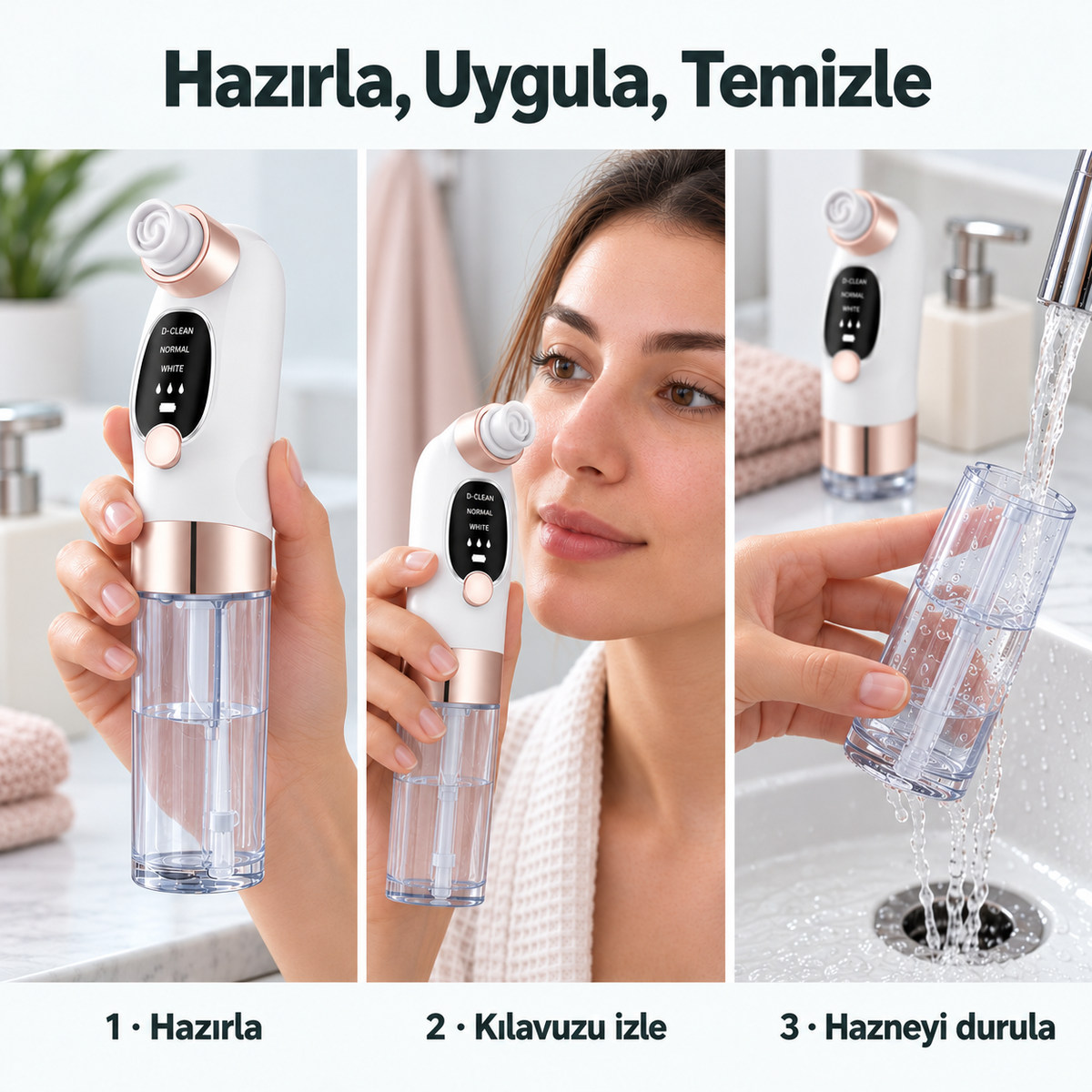 Su Hazneli Siyah Nokta Bakım Cihazı